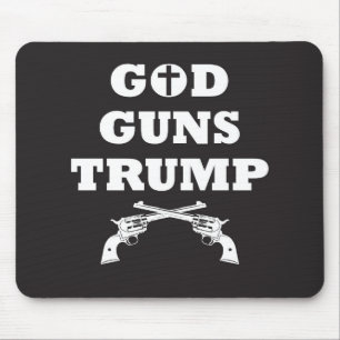 GOTT GUNS & TRUMP! Recht auf Waffenbesitz Mousepad