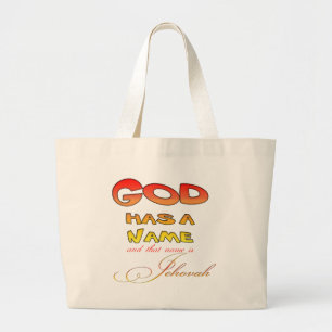 Gott hat einen Namen Jehovah Jumbo Stoffbeutel