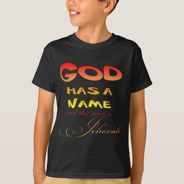 Gott hat einen Namen Jehovah T-Shirt (Vorderseite)