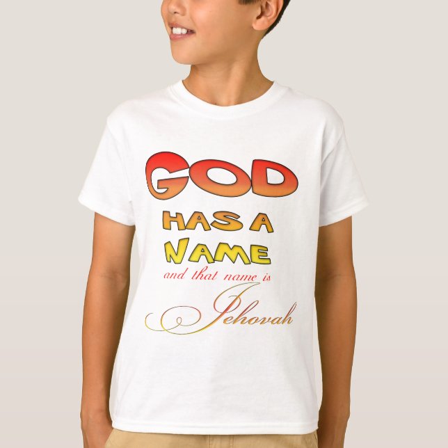 Gott hat einen Namen Jehovah T-Shirt (Vorderseite)