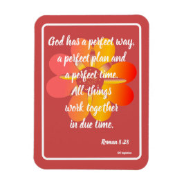 Gott hat einen perfekten Weg Roman 8:28 Card Magnet