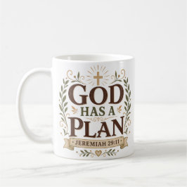Gott hat einen Plan Inspirierendes christliches Gl Kaffeetasse