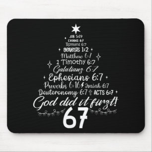 Gott hat es zuerst gemacht 67 Christliche Bibel 6 Mousepad