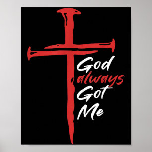 Gott hat immer mein Religionszitat Christlich  Poster