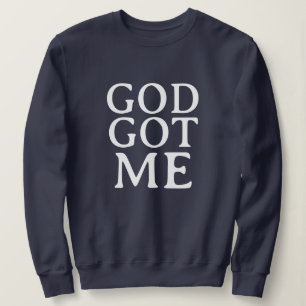 GOTT HAT MICH CUTE EINFACH STYLISH MODERN MINIMAL SWEATSHIRT