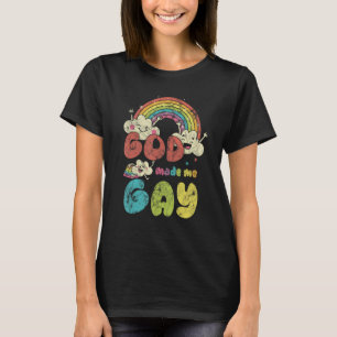 Gott hat mich homosexuell gemacht Regenbogen LGBT T-Shirt