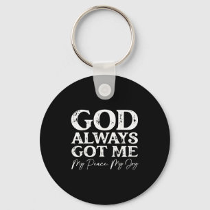 Gott hat mich immer Christian Faith Inspirational Schlüsselanhänger