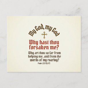 Gott hat mich vergessen - Postkarte / UAWG / Einla