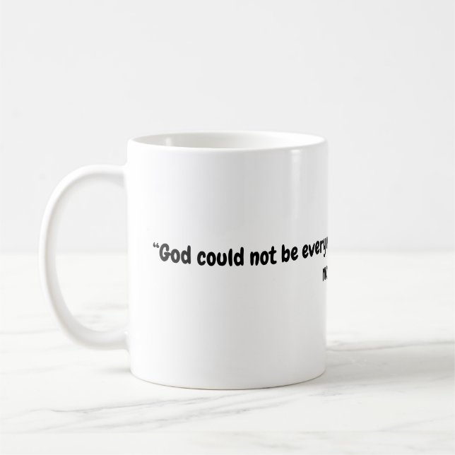 Gott hat Mütter geschaffen Kaffeetasse (Links)