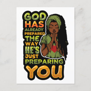 Gott hat schon vorbereitet, wie er nur vorbereitet postkarte