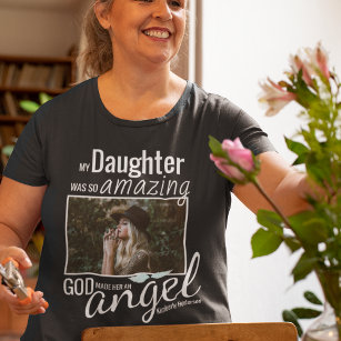 Gott hat sie zu einem Engel gemacht   Foto Beerdig T-Shirt
