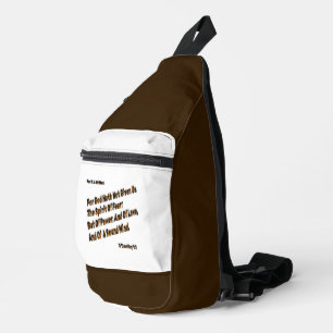 Gott hat uns den Geist der Angst nicht gegeben Crossbody Bag