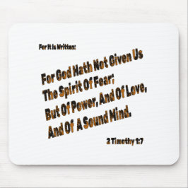 Gott hat uns den Geist der Angst nicht gegeben Mousepad