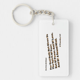 Gott hat uns den Geist der Angst nicht gegeben Schlüsselanhänger