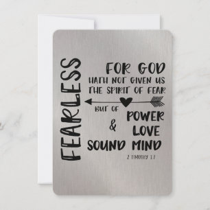 Gott hat uns keinen Geist der Furcht-Schrift gegeb