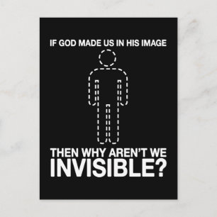 Gott hat uns nach seinem Bild gemacht, warum sind  Postkarte