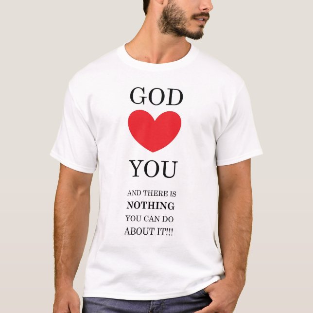 Gott Herz Sie Männer T - Shirt (Vorderseite)