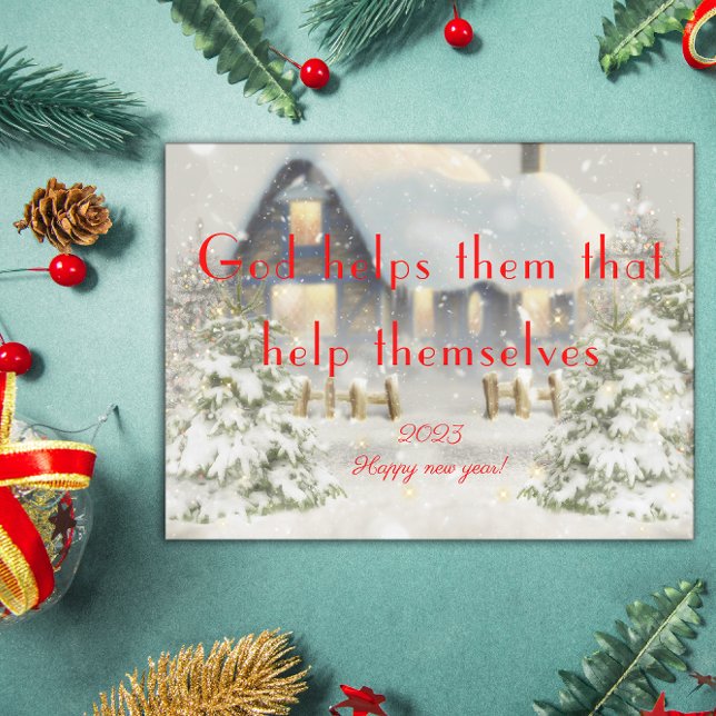 Gott hilft ihnen glückliches neues Jahr Poster (Von Creator hochgeladen)