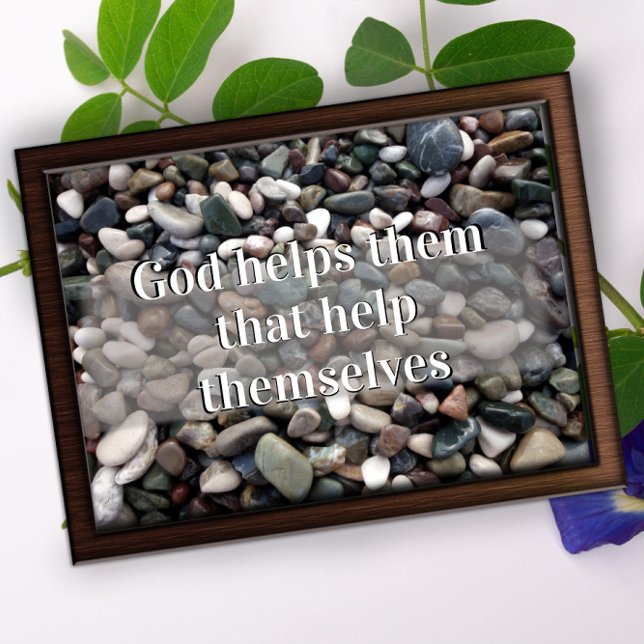 Gott hilft ihnen, motivierend Poster zu erhalten (Von Creator hochgeladen)