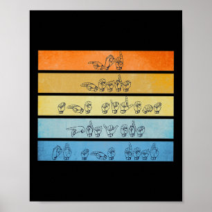 Gott hört Gebete Gehörtes Bewusstsein Vintag Sign  Poster