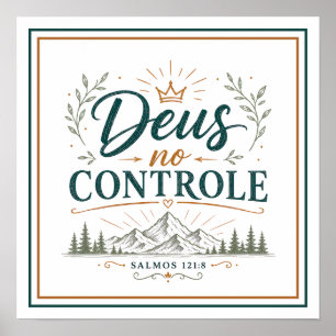 Gott in der Kontrolle Spiritueller Christlicher Sa Poster
