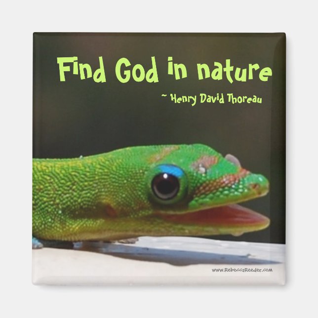 Gott in der Natur finden Magnet (Vorne)