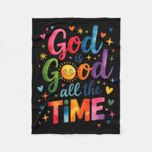Gott ist alle Zeit gut Jesus Christus Christliches Fleecedecke