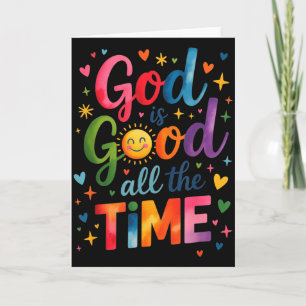 Gott ist alle Zeit gut Jesus Christus Christliches Karte