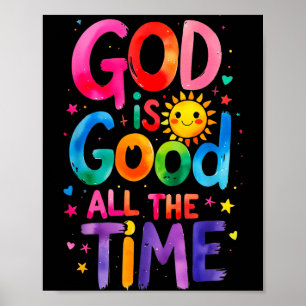 Gott ist allezeit gut Jesus Christus Christliches Poster