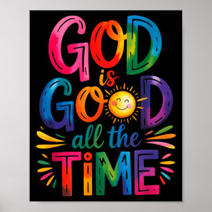 Gott ist allezeit gut Jesus Christus Christliches Poster