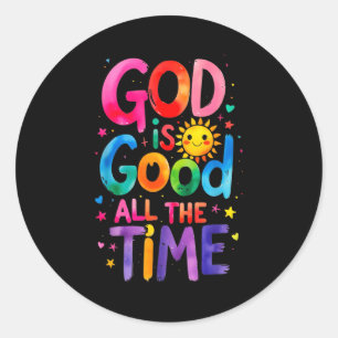 Gott ist allezeit gut Jesus Christus Christliches Runder Aufkleber