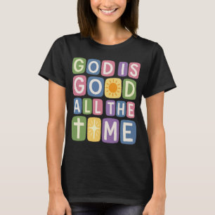 Gott ist allezeit gut Retro Glaube T-Shirt