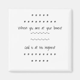 Gott ist auf Seinem höchsten Magnet