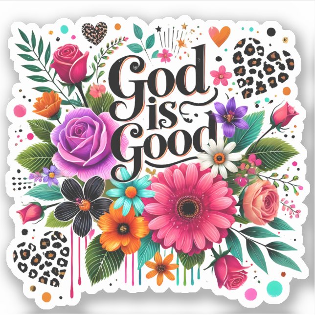 Gott ist Christlich gut Aufkleber (Vorderseite)