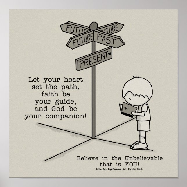 Gott ist dein Begleiter Poster (Vorne)