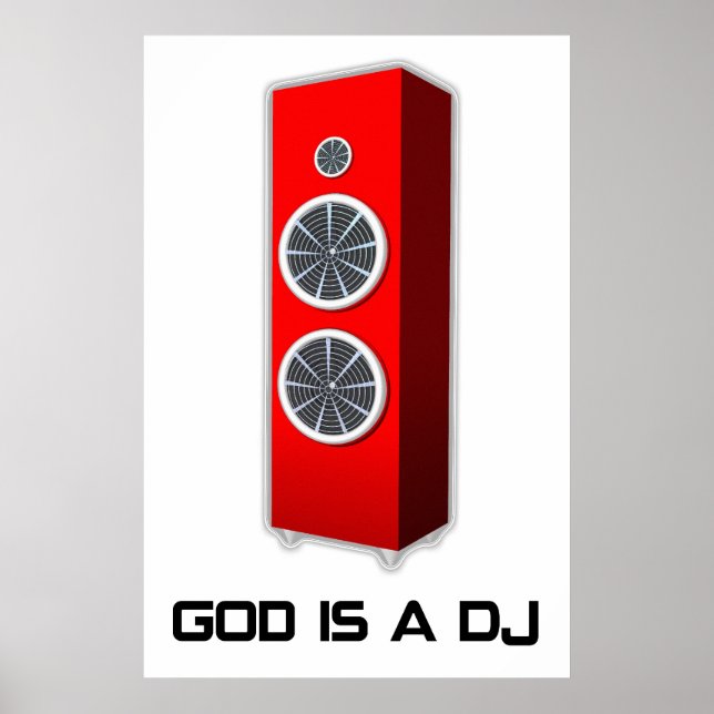 Gott ist ein DJ Poster (Vorne)