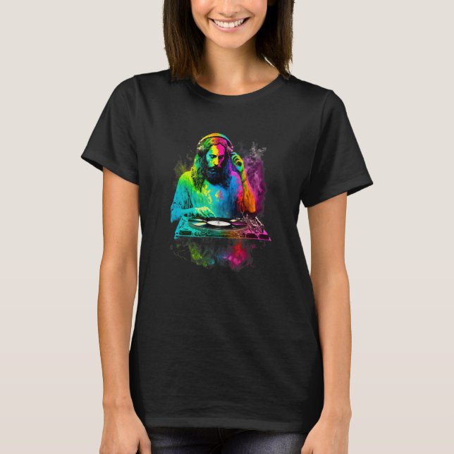 Gott ist ein DJ T-Shirt (Vorderseite)