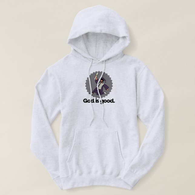 Gott ist ein guter Barti-Absolvent Hoodie (Design vorne)