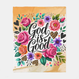 Gott ist ein gutes religiöses spirituelles Fleece 