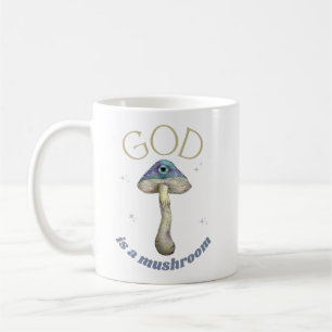Gott ist ein Vintager Mushroom-Stil Kaffeetasse