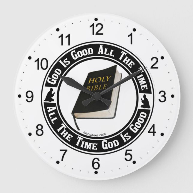 Gott ist eine große Wandsperre Wanduhr (Vorderseite)