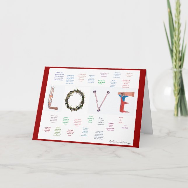 Gott ist… feiertagskarte (Vorderseite)