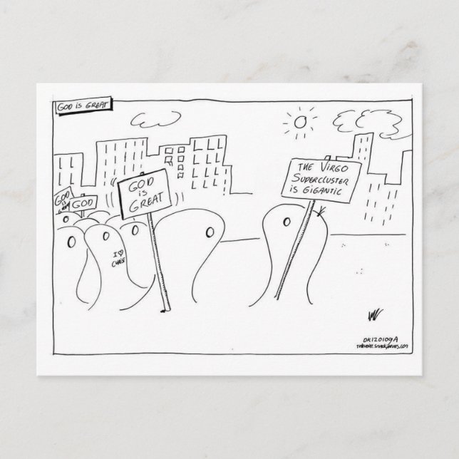 Gott ist groß postkarte (Vorderseite)