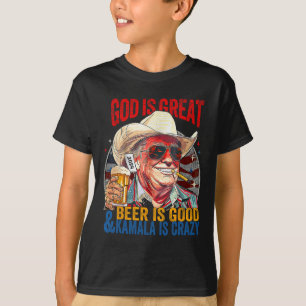 Gott ist großartig Bier ist gut und Kamala sind ve T-Shirt
