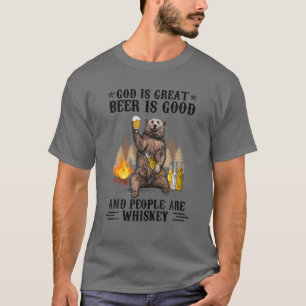 Gott ist großartiges Bier ist gut und die Leute si T-Shirt