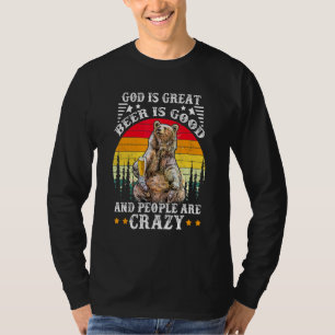 Gott ist großartiges Bier ist gut und die Leute si T-Shirt