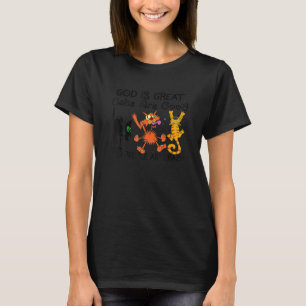 Gott ist große Katzen sind gut und die Leute sind T-Shirt