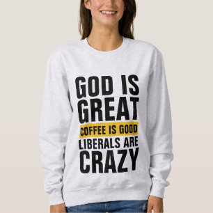 GOTT IST GROSSE LIBERALE SIND KAFFEE-T - Shirt