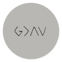 Gott ist größer, als Aufkleber Ups u. niederwirft