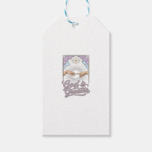 Gott ist größer Christliches Vintage-Gravur-Shirt_ Geschenkanhänger